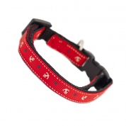 Anchors Away Cat Safety Collar - Red